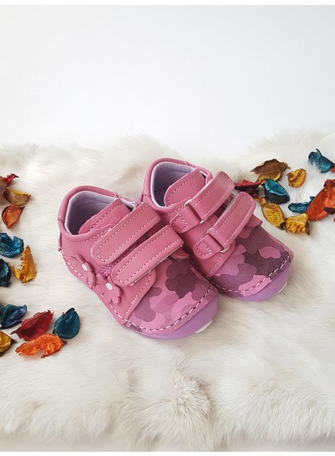 Felix Hakiki Deri Kız Çocuk Sneaker Desenli Pembe