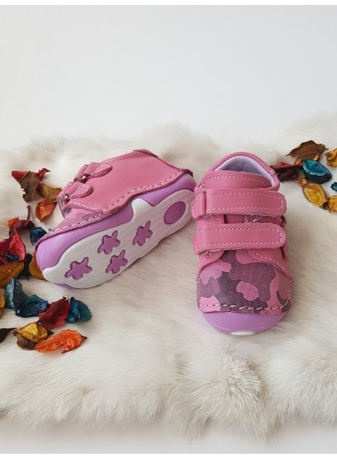 Felix Hakiki Deri Kız Çocuk Sneaker Desenli Pembe