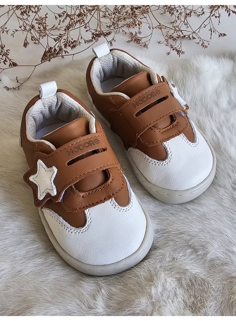 Starex Taba-Krem Hakiki Deri İlkadım Çocuk Spor Ayakkabı Ortopedik Taban