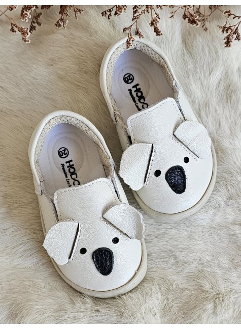 Koala Hakiki Deri Krem Ortopedik Çocuk Ayakkabı