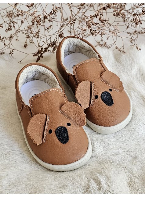 Koala Hakiki Deri Taba Ortopedik Çocuk Ayakkabı