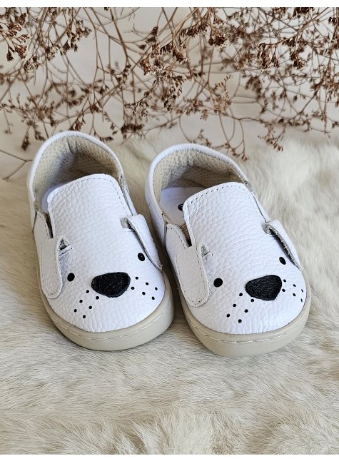 Doggy Hakiki Deri Beyaz Ortopedik Çocuk Ayakkabı