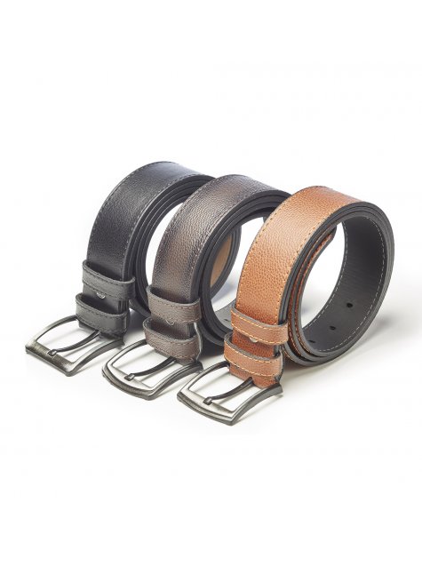 3 Adet Siyah-Kahve-Taba Spor Kot Kemeri 4.5 cm