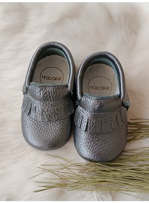 Rocco Platin Hakiki Deri Bebek Patik Makosen