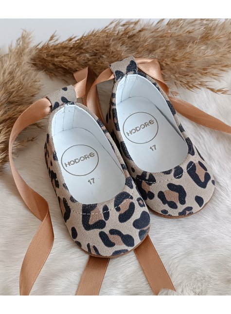 Fiore Leopar Hakiki Deri Bebek Babet Makosen