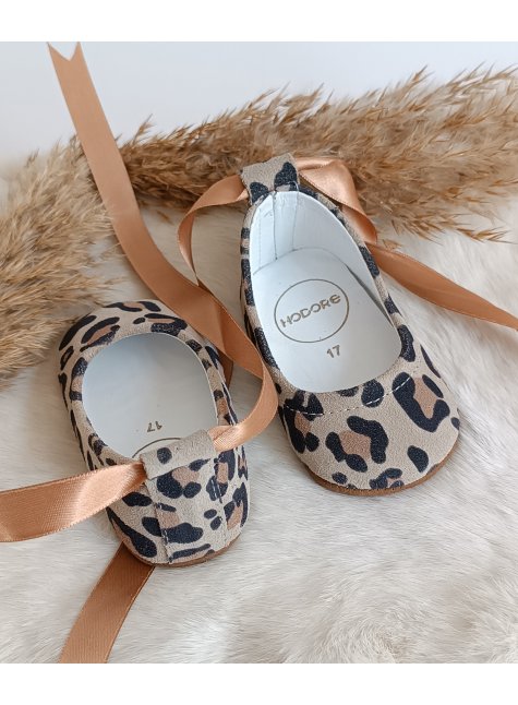 Fiore Leopar Hakiki Deri Bebek Babet Makosen
