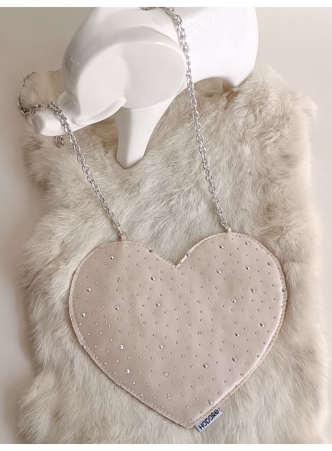LoveBerry Çocuk Çanta Taşlı Krem
