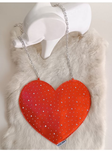 LoveBerry Çocuk Çanta Taşlı Kırmızı