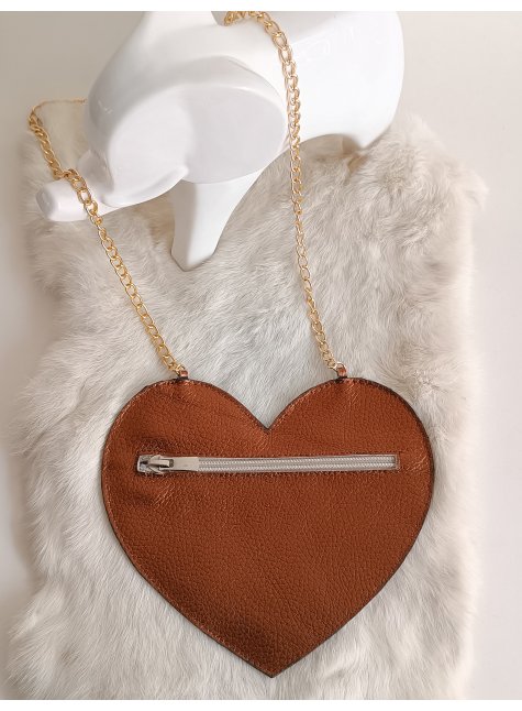 LoveBerry Hakiki Deri Çocuk Çanta Sedefli Kahve