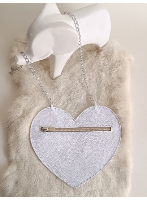 LoveBerry Hakiki Deri Çocuk Çanta Beyaz