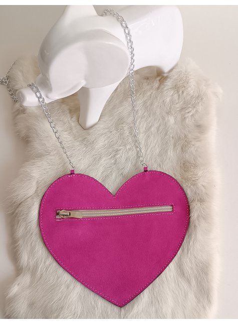 LoveBerry Hakiki Deri Çocuk Çanta Fuşya