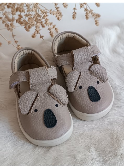 Koala Hakiki Deri Cırt Cırtlı Toprak Ortopedik Çocuk Ayakkabı